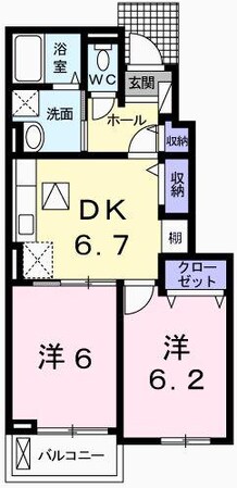 エスペランサ香寺の物件間取画像